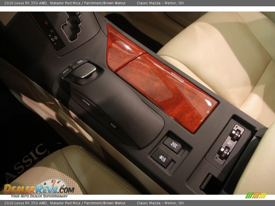 2010 Lexus RX 350 AWD Matador Red Mica / Parchment/Brown Walnut Photo #16