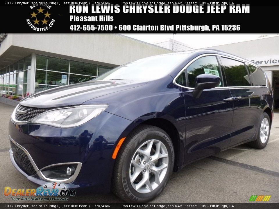 2017 Chrysler Pacifica Touring L Jazz Blue Pearl / Black/Alloy Photo #1