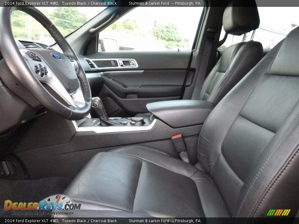 2014 Ford Explorer XLT 4WD Tuxedo Black / Charcoal Black Photo #7