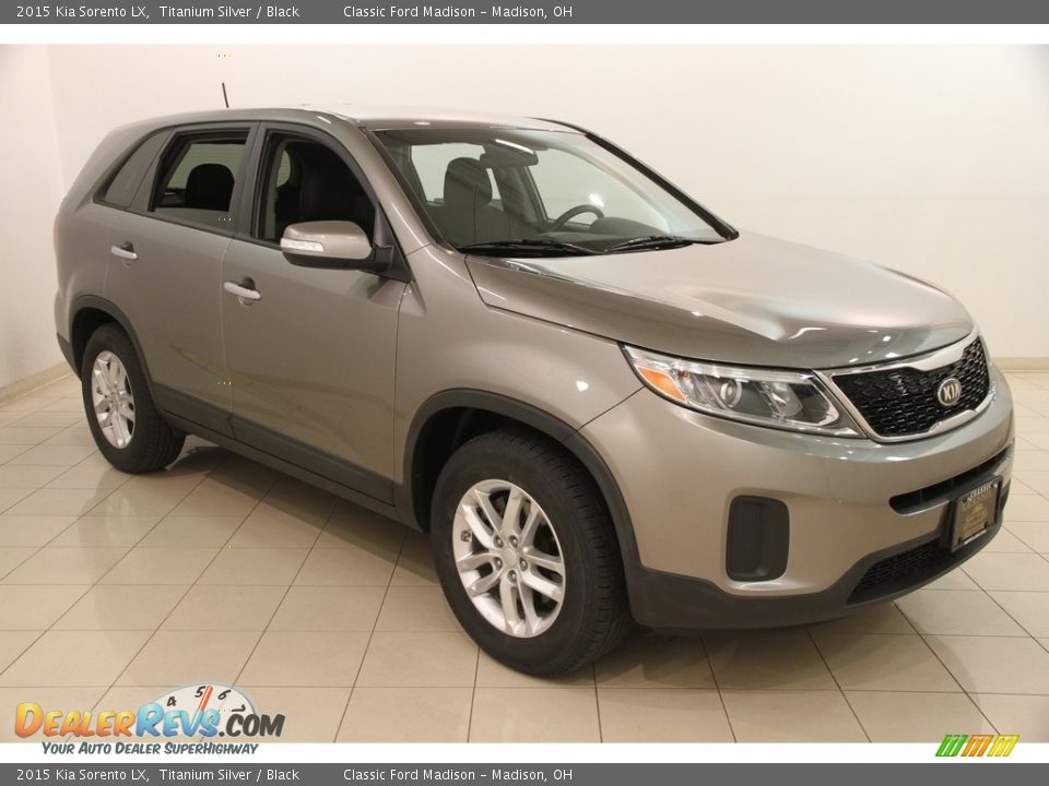 2015 Kia Sorento LX Titanium Silver / Black Photo #1