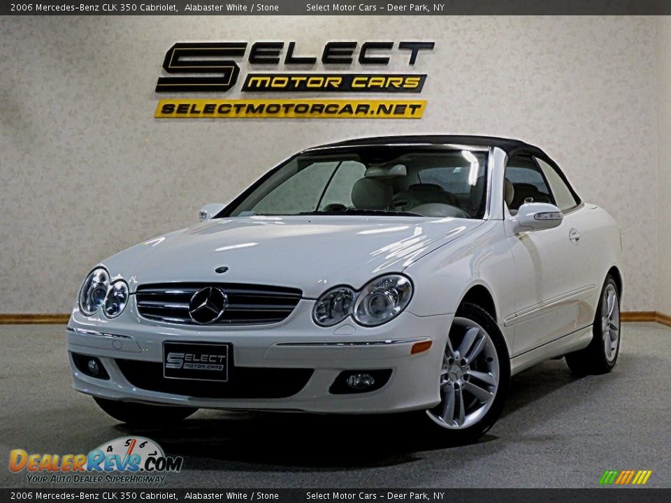 2006 Mercedes-Benz CLK 350 Cabriolet Alabaster White / Stone Photo #1