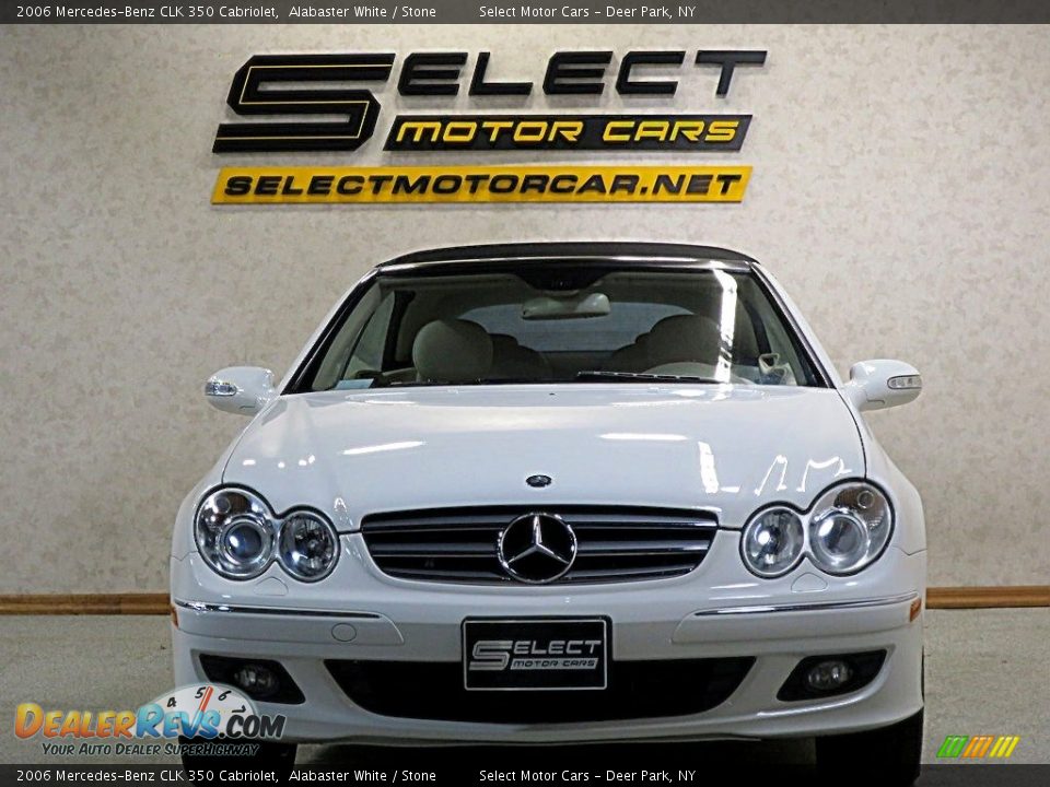 2006 Mercedes-Benz CLK 350 Cabriolet Alabaster White / Stone Photo #2