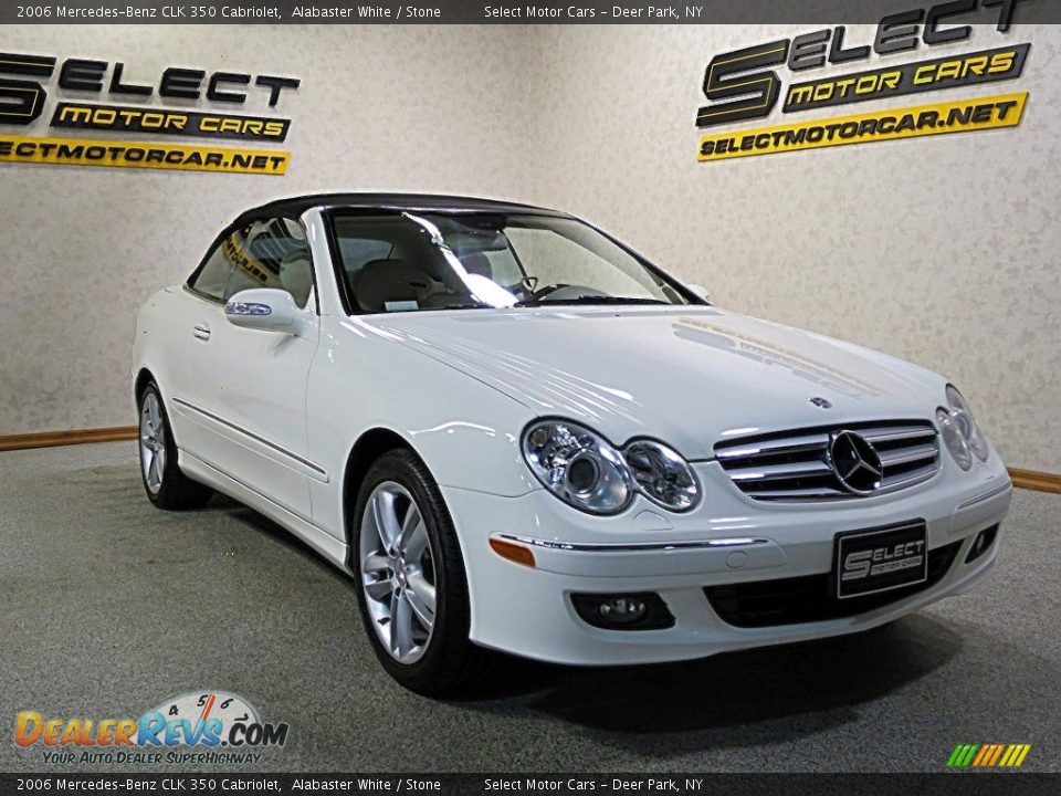 2006 Mercedes-Benz CLK 350 Cabriolet Alabaster White / Stone Photo #3
