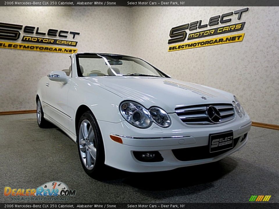 2006 Mercedes-Benz CLK 350 Cabriolet Alabaster White / Stone Photo #4