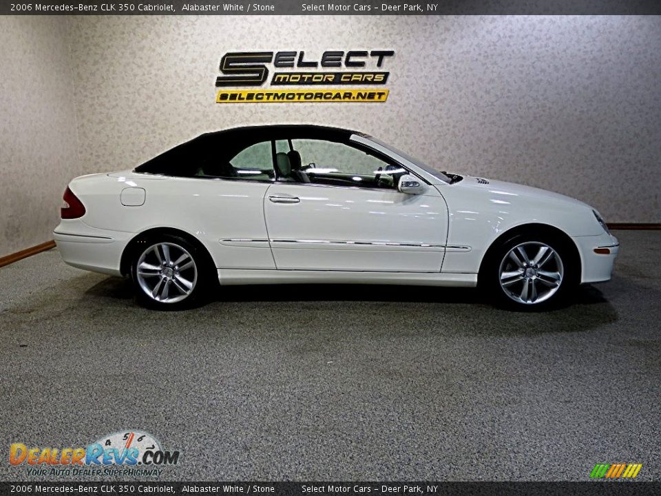 2006 Mercedes-Benz CLK 350 Cabriolet Alabaster White / Stone Photo #5