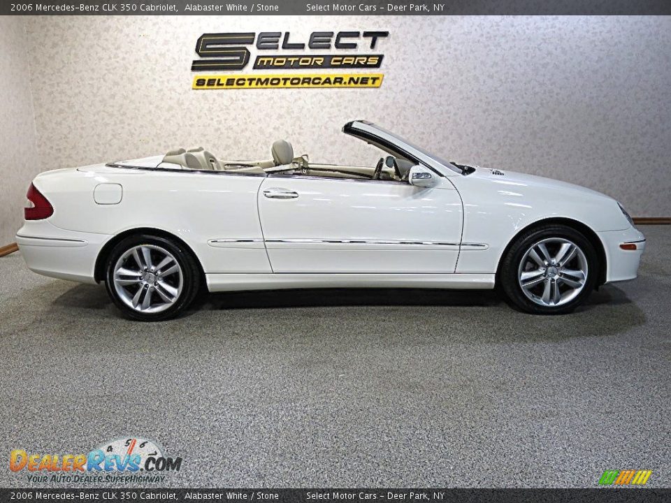 2006 Mercedes-Benz CLK 350 Cabriolet Alabaster White / Stone Photo #6