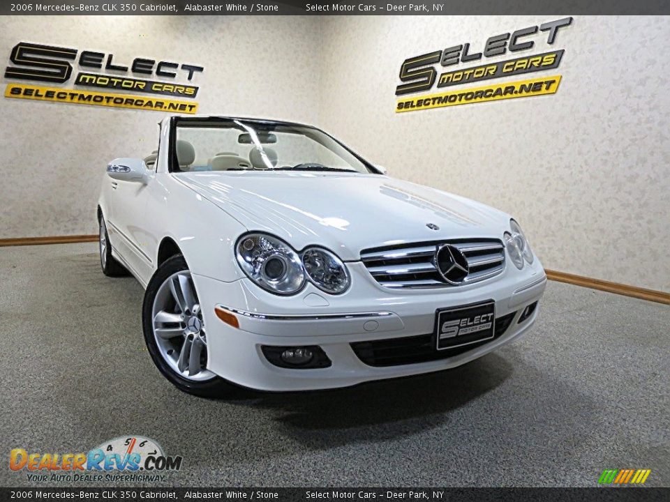 2006 Mercedes-Benz CLK 350 Cabriolet Alabaster White / Stone Photo #8