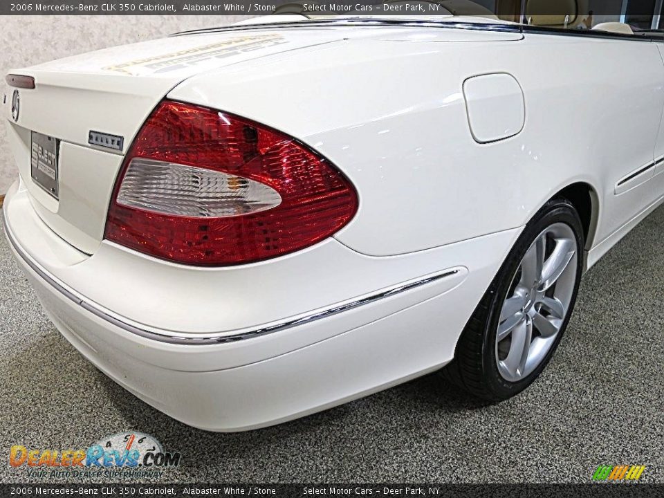2006 Mercedes-Benz CLK 350 Cabriolet Alabaster White / Stone Photo #9