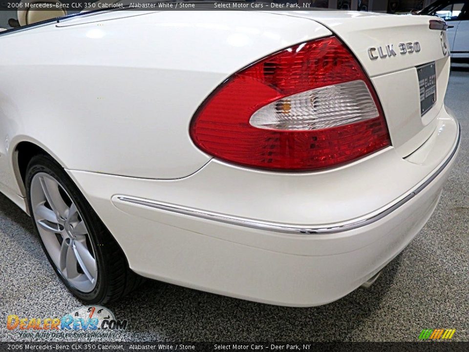 2006 Mercedes-Benz CLK 350 Cabriolet Alabaster White / Stone Photo #10