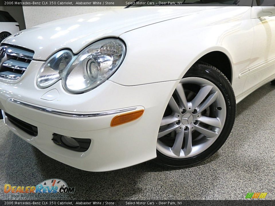 2006 Mercedes-Benz CLK 350 Cabriolet Alabaster White / Stone Photo #12