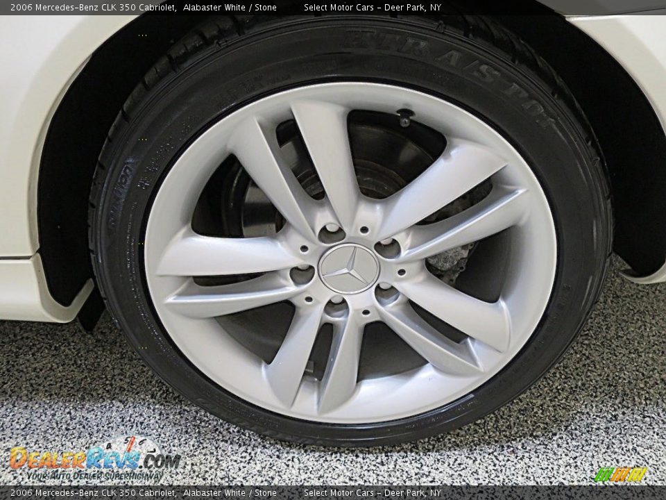 2006 Mercedes-Benz CLK 350 Cabriolet Alabaster White / Stone Photo #13