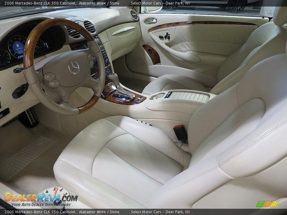 2006 Mercedes-Benz CLK 350 Cabriolet Alabaster White / Stone Photo #14