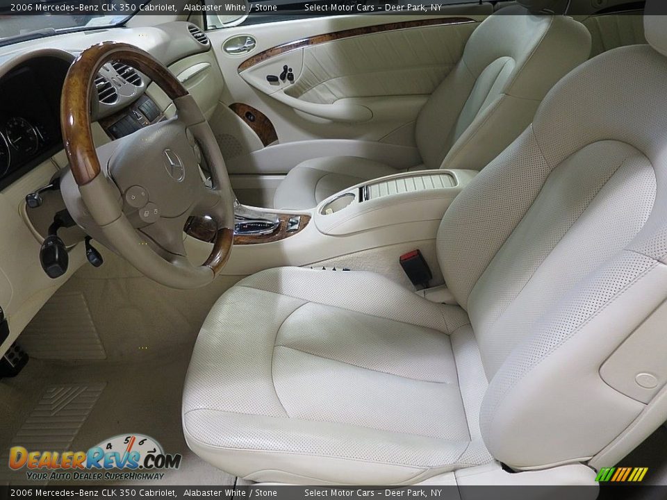 2006 Mercedes-Benz CLK 350 Cabriolet Alabaster White / Stone Photo #15