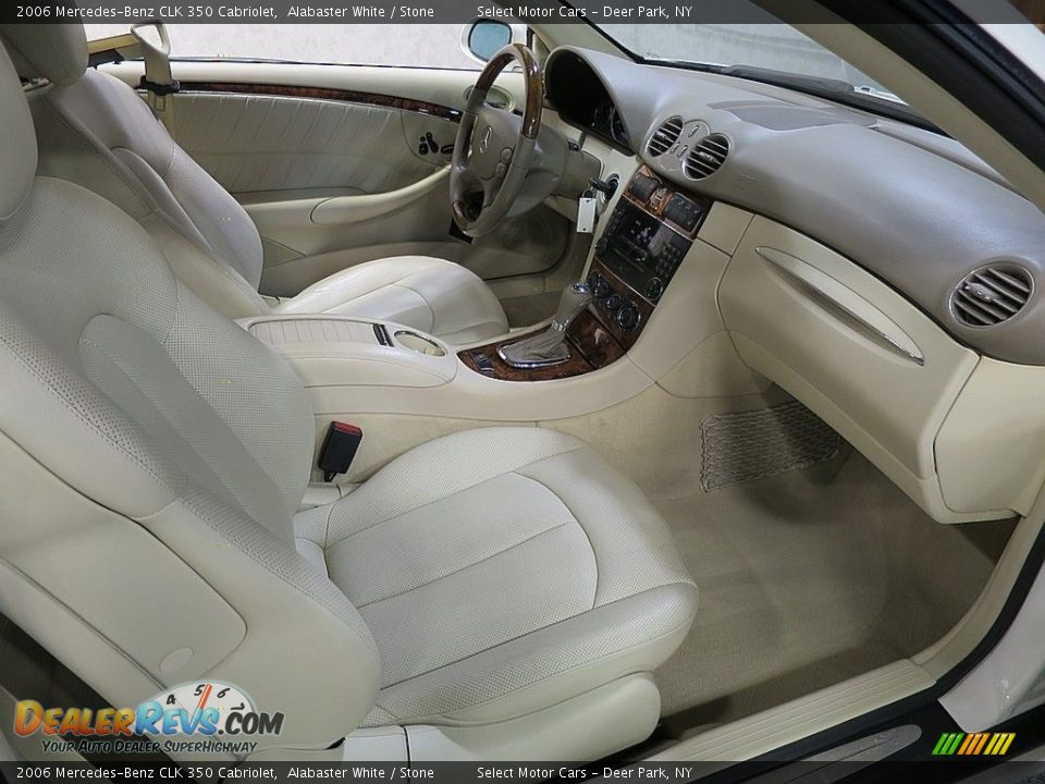 2006 Mercedes-Benz CLK 350 Cabriolet Alabaster White / Stone Photo #16
