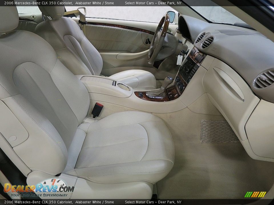 2006 Mercedes-Benz CLK 350 Cabriolet Alabaster White / Stone Photo #17