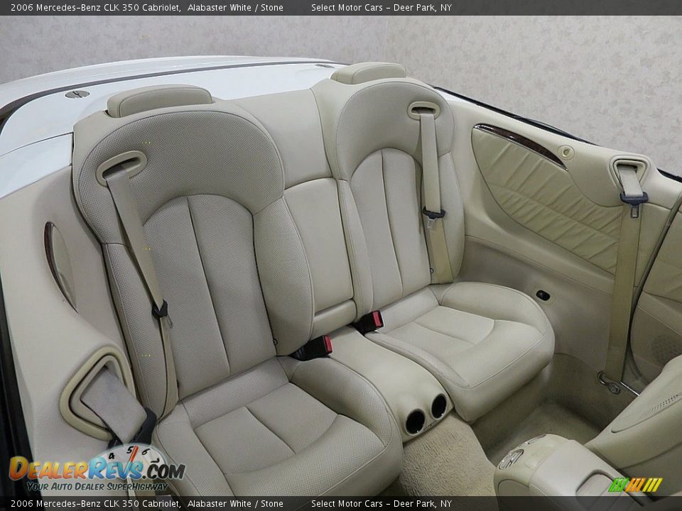 2006 Mercedes-Benz CLK 350 Cabriolet Alabaster White / Stone Photo #18