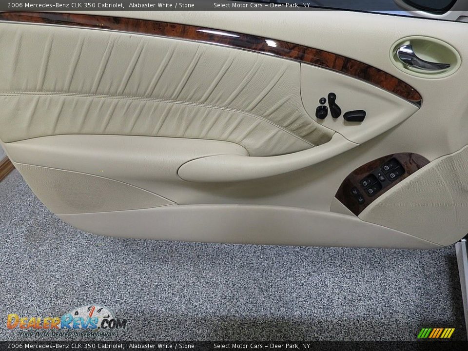 2006 Mercedes-Benz CLK 350 Cabriolet Alabaster White / Stone Photo #19