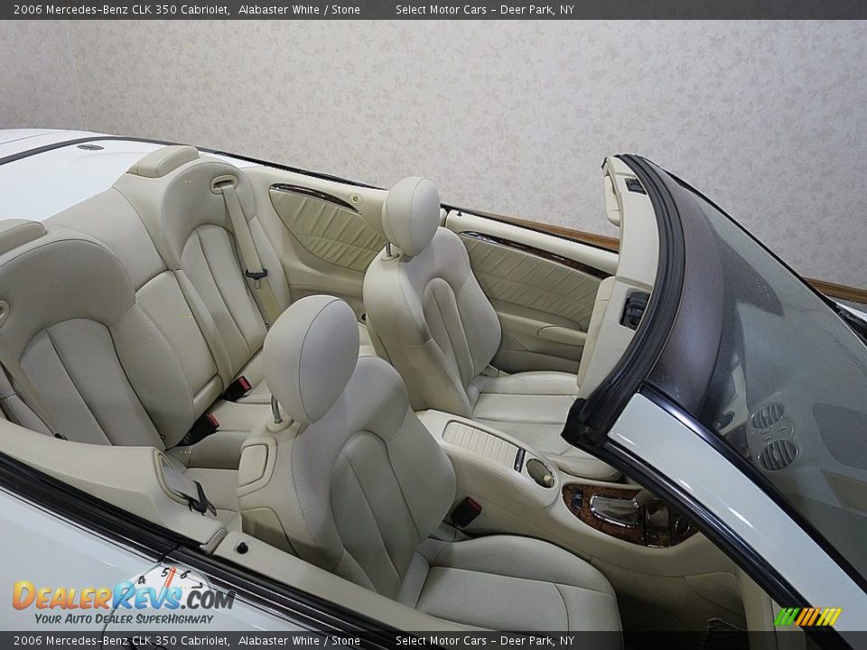 2006 Mercedes-Benz CLK 350 Cabriolet Alabaster White / Stone Photo #21