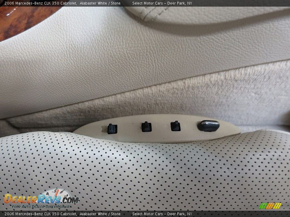 2006 Mercedes-Benz CLK 350 Cabriolet Alabaster White / Stone Photo #22
