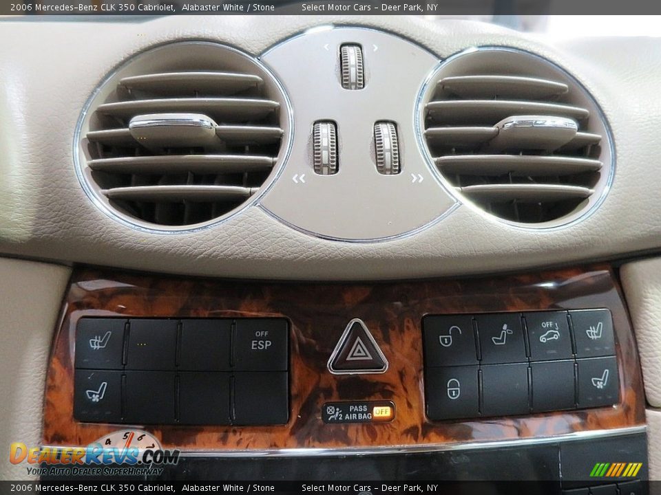 2006 Mercedes-Benz CLK 350 Cabriolet Alabaster White / Stone Photo #24