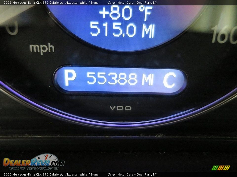 2006 Mercedes-Benz CLK 350 Cabriolet Alabaster White / Stone Photo #27