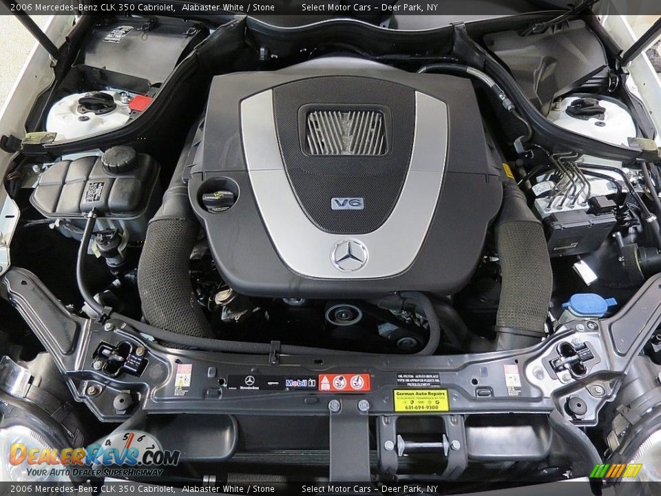 2006 Mercedes-Benz CLK 350 Cabriolet Alabaster White / Stone Photo #28