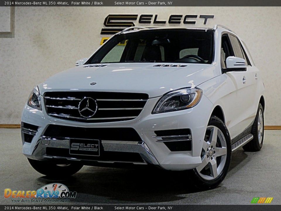 2014 Mercedes-Benz ML 350 4Matic Polar White / Black Photo #1