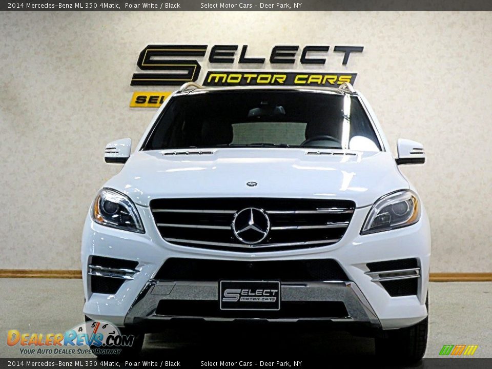 2014 Mercedes-Benz ML 350 4Matic Polar White / Black Photo #2