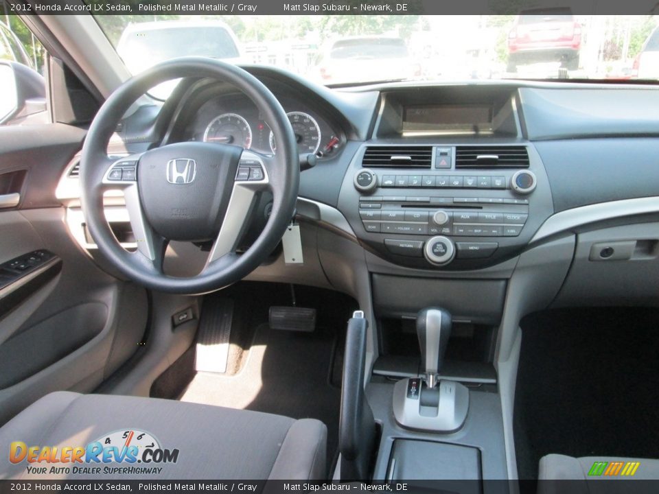 2012 Honda Accord LX Sedan Polished Metal Metallic / Gray Photo #10
