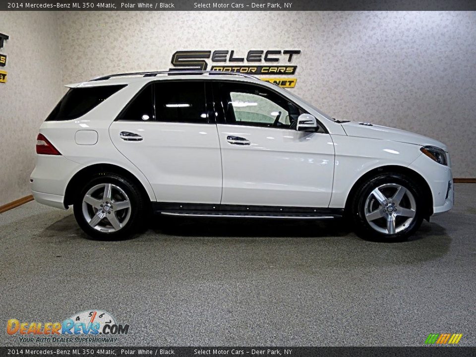 2014 Mercedes-Benz ML 350 4Matic Polar White / Black Photo #4