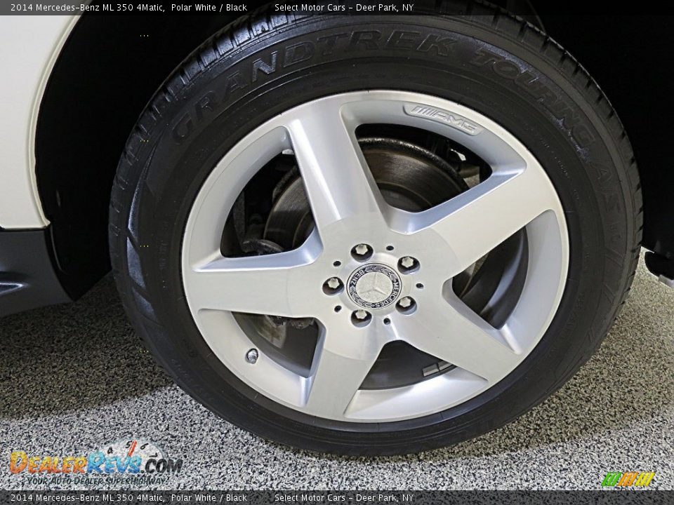 2014 Mercedes-Benz ML 350 4Matic Polar White / Black Photo #7