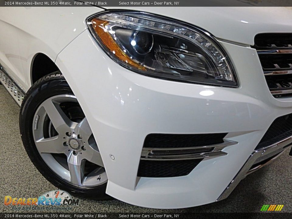 2014 Mercedes-Benz ML 350 4Matic Polar White / Black Photo #8