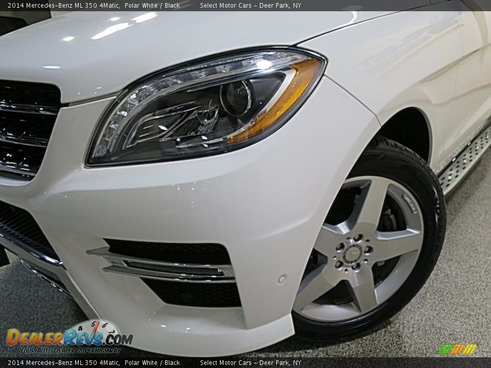 2014 Mercedes-Benz ML 350 4Matic Polar White / Black Photo #9