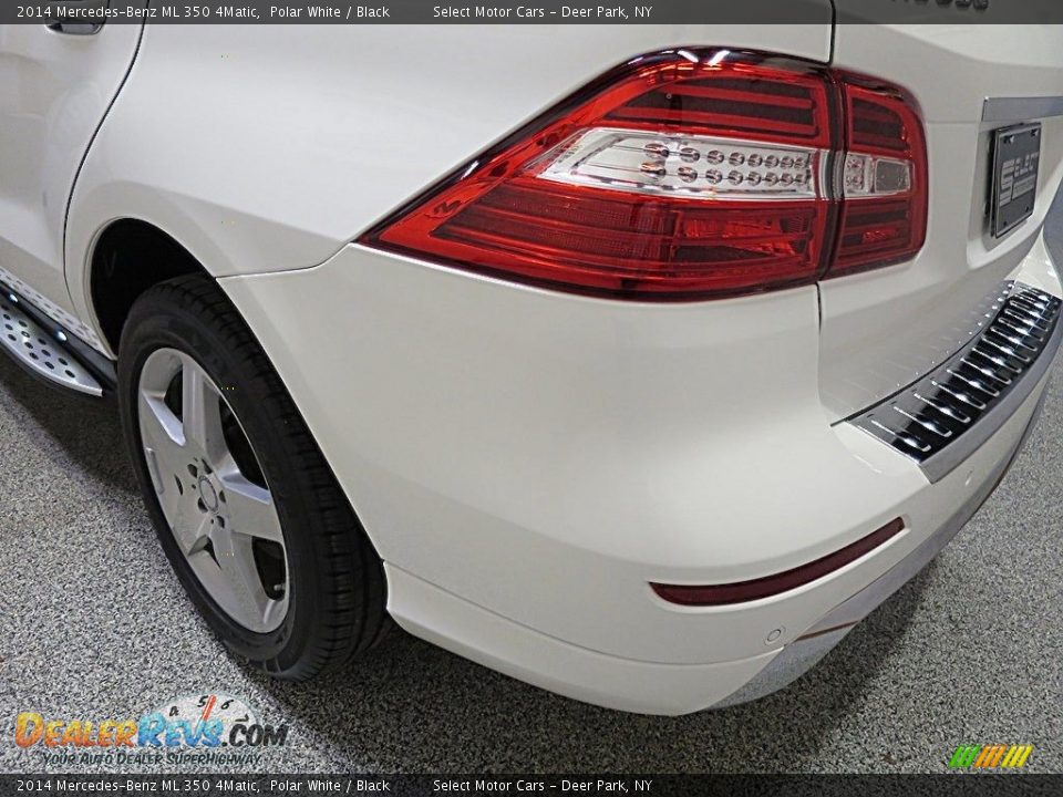 2014 Mercedes-Benz ML 350 4Matic Polar White / Black Photo #10