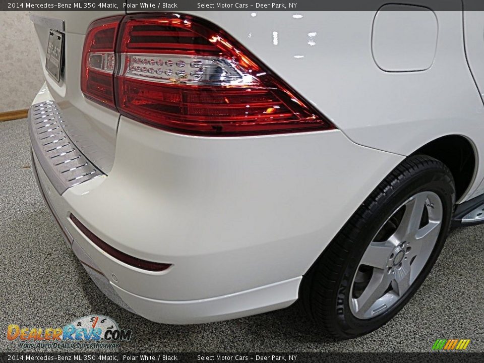 2014 Mercedes-Benz ML 350 4Matic Polar White / Black Photo #11