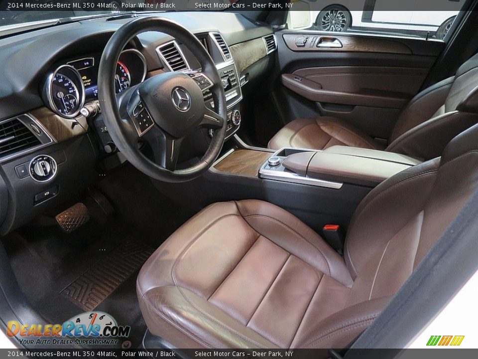 2014 Mercedes-Benz ML 350 4Matic Polar White / Black Photo #15