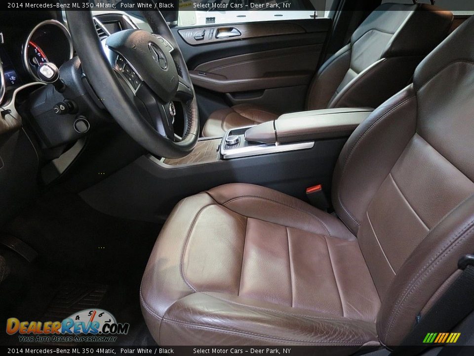 2014 Mercedes-Benz ML 350 4Matic Polar White / Black Photo #16
