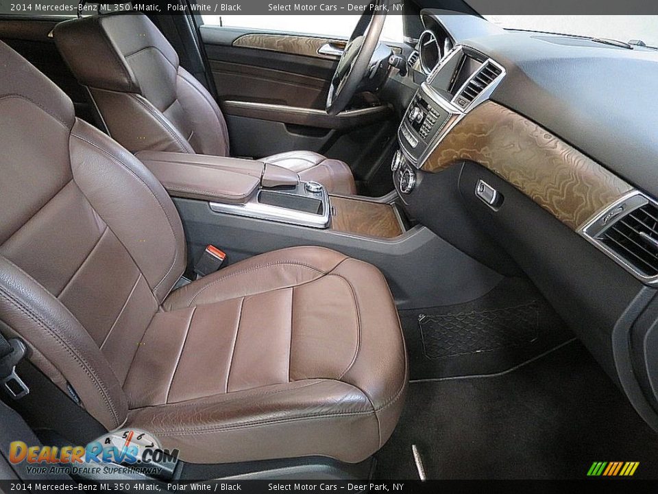 2014 Mercedes-Benz ML 350 4Matic Polar White / Black Photo #18