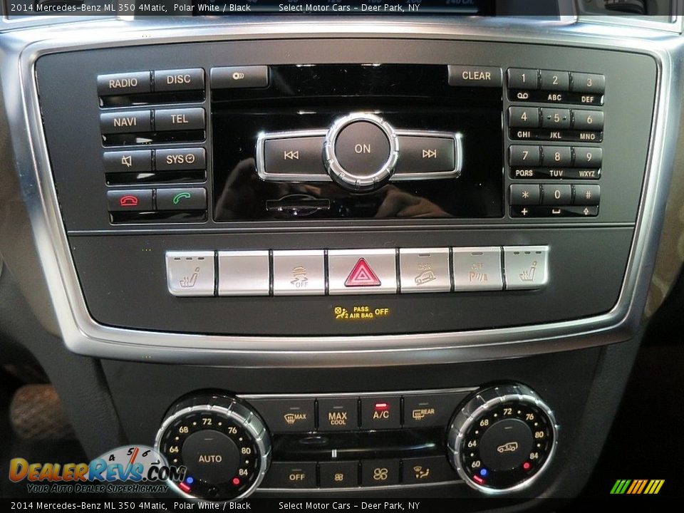 2014 Mercedes-Benz ML 350 4Matic Polar White / Black Photo #25