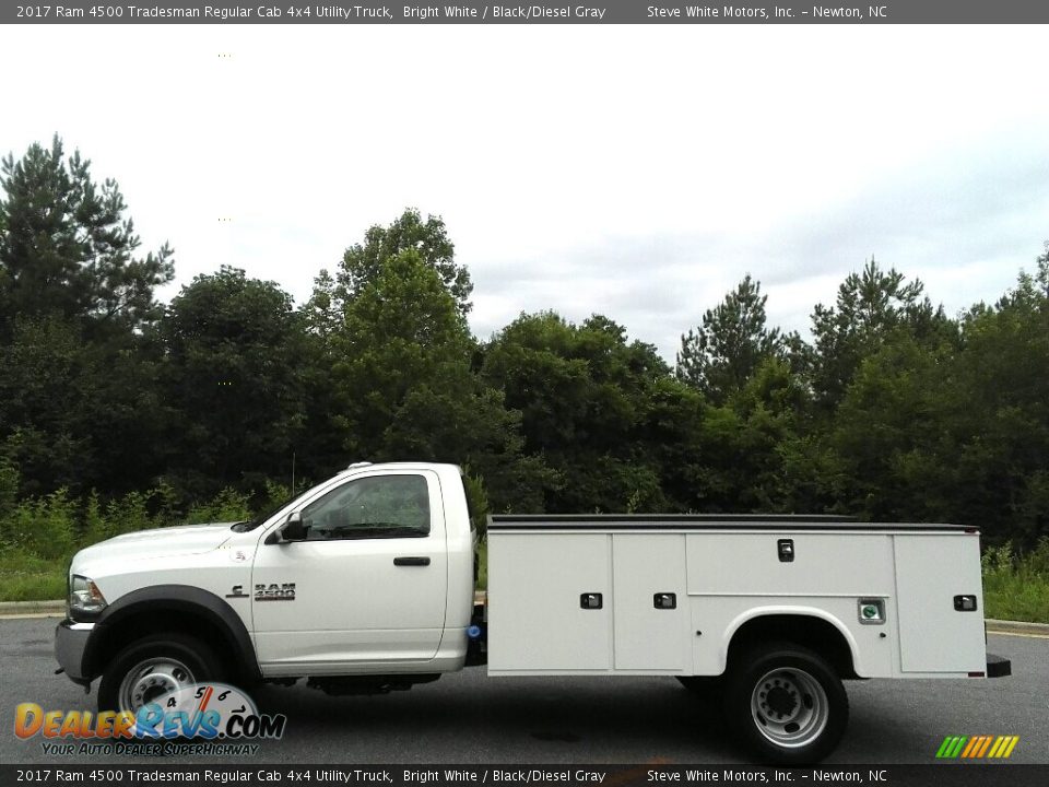 2017 Ram 4500 Tradesman Regular Cab 4x4 Utility Truck Bright White / Black/Diesel Gray Photo #1