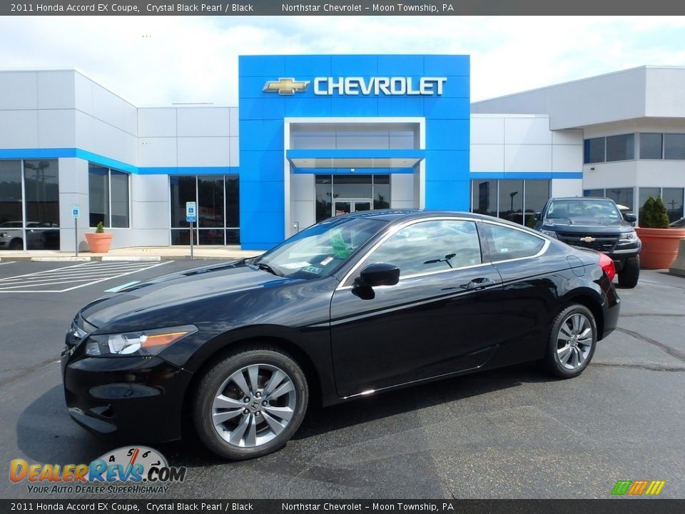 2011 Honda Accord EX Coupe Crystal Black Pearl / Black Photo #1