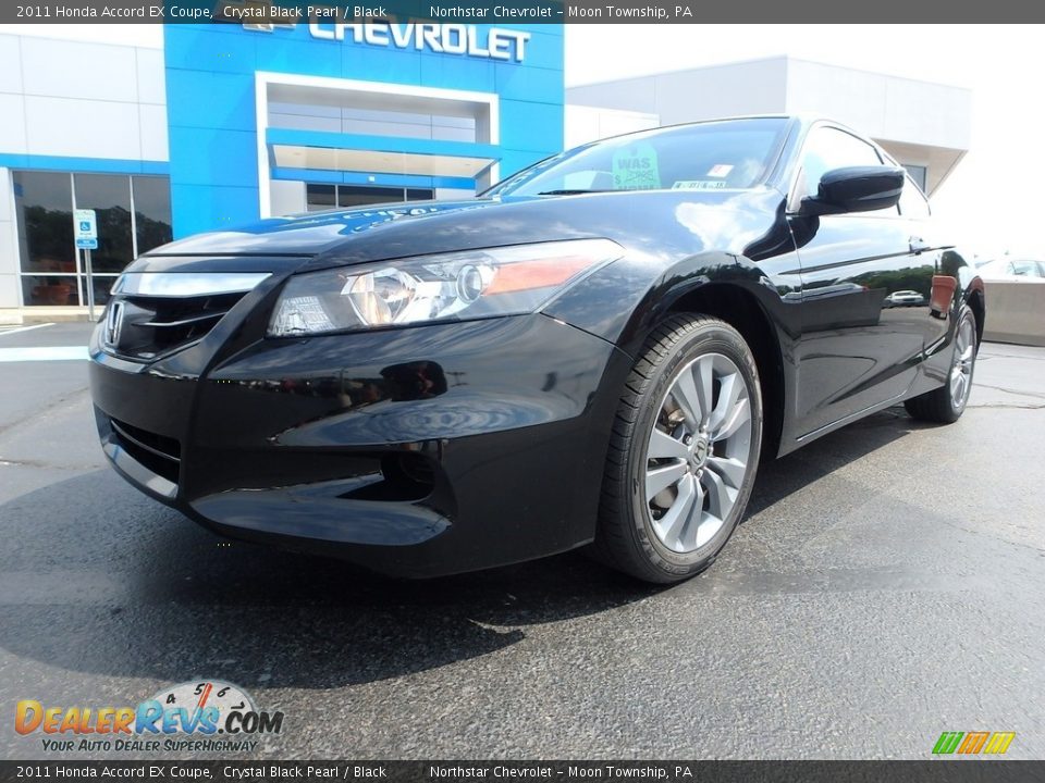 2011 Honda Accord EX Coupe Crystal Black Pearl / Black Photo #2