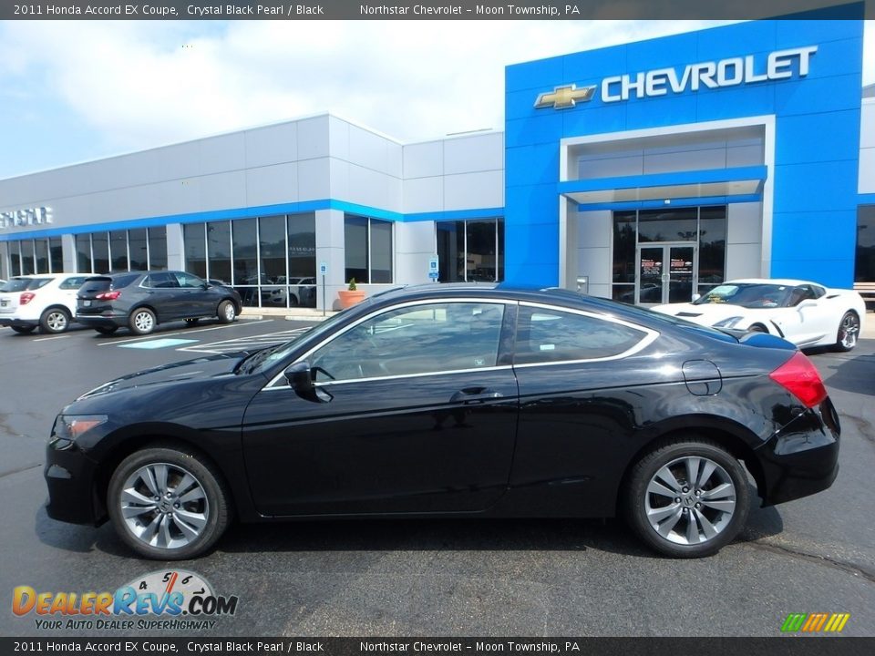2011 Honda Accord EX Coupe Crystal Black Pearl / Black Photo #4