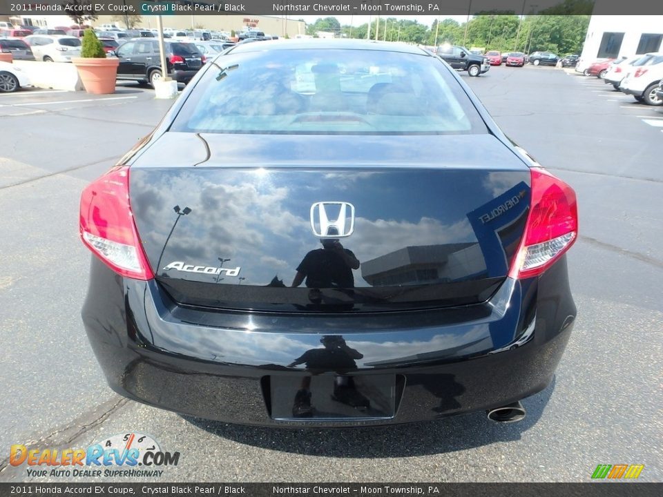 2011 Honda Accord EX Coupe Crystal Black Pearl / Black Photo #8
