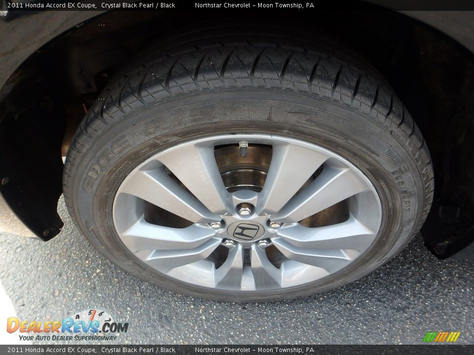 2011 Honda Accord EX Coupe Crystal Black Pearl / Black Photo #11