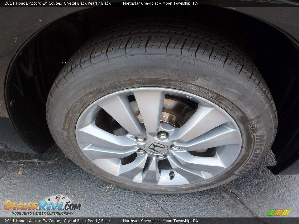 2011 Honda Accord EX Coupe Crystal Black Pearl / Black Photo #13