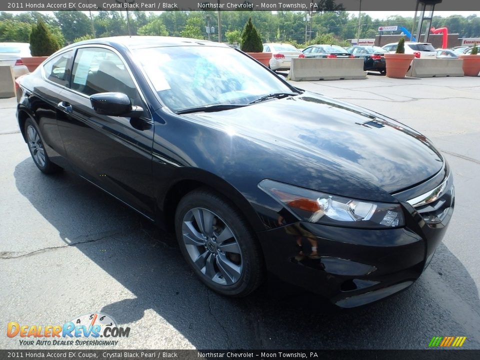 2011 Honda Accord EX Coupe Crystal Black Pearl / Black Photo #14