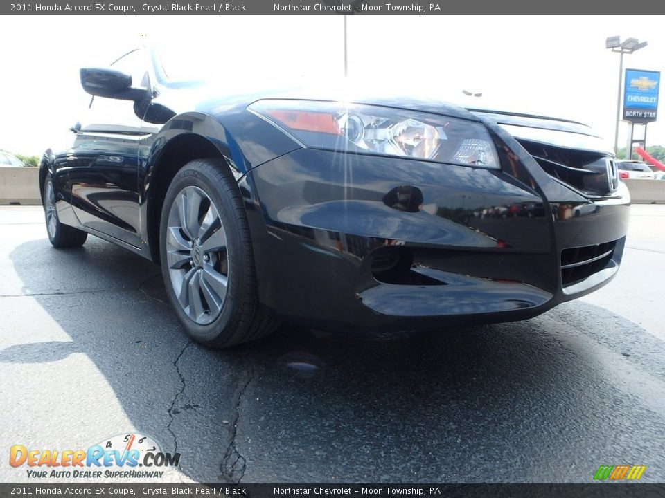 2011 Honda Accord EX Coupe Crystal Black Pearl / Black Photo #15