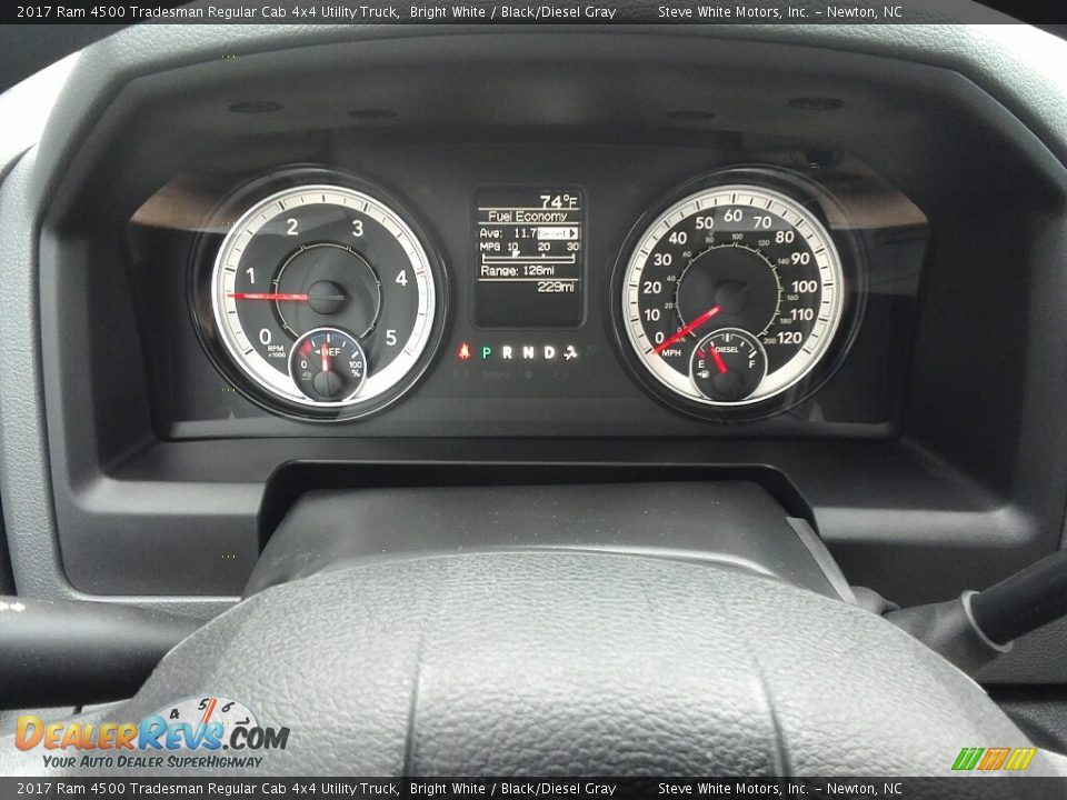 2017 Ram 4500 Tradesman Regular Cab 4x4 Utility Truck Bright White / Black/Diesel Gray Photo #16