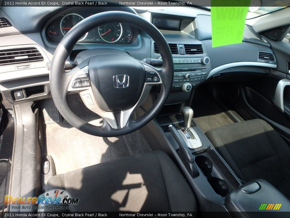 2011 Honda Accord EX Coupe Crystal Black Pearl / Black Photo #23